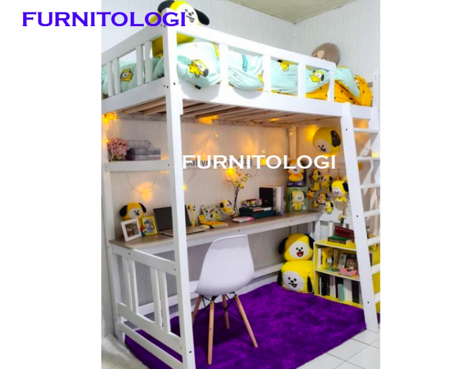 Furnitologi Loft Bed dengan Meja Belajar 3