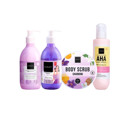 Scarlett Whitening ｜ Bodycare Daily Routine Charming + AHA
