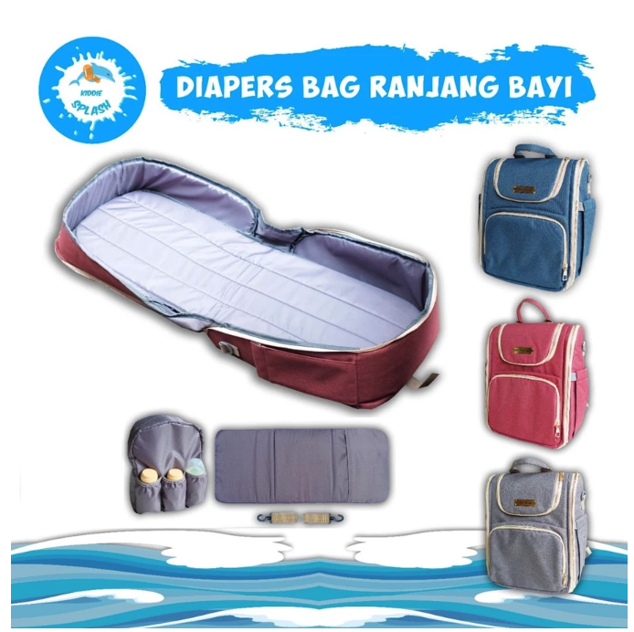  Kiddie Splash Diapers Bag Ranjang Bayi