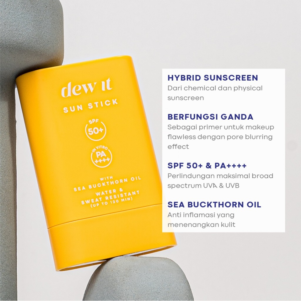 Dew Cantik Indonesia Dew It Face Sun Stick SPF 50+ PA++++