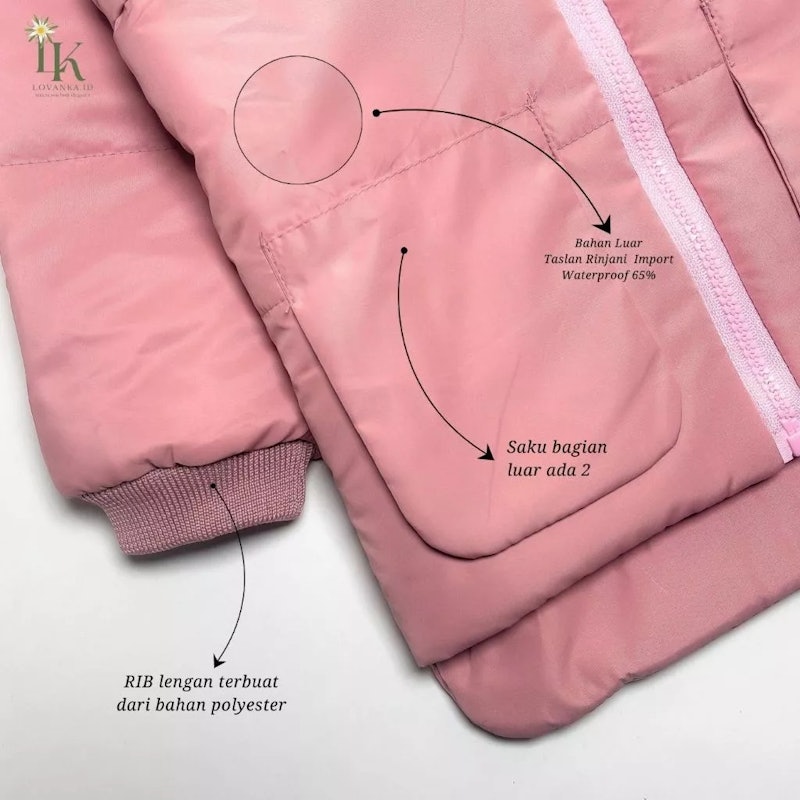 Lovanka Jaket Winter Anak Perempuan 4