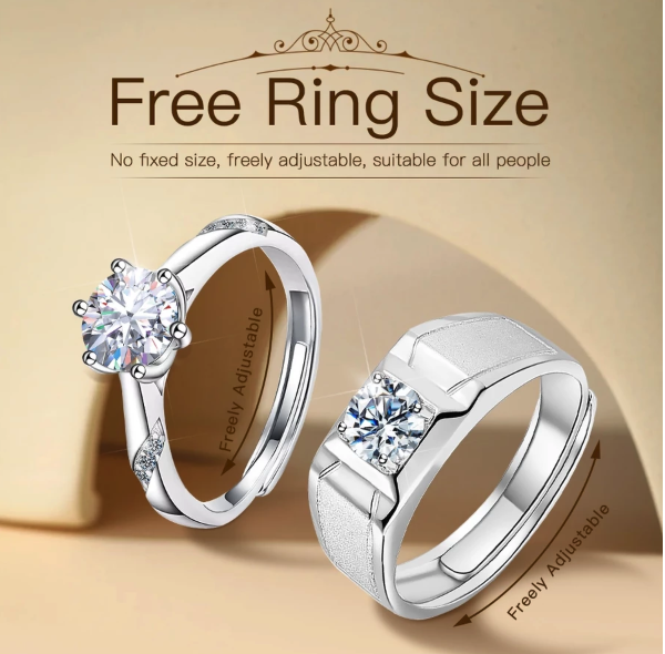  Chard Wake Cincin Couple Berlian Berlapis Platinum