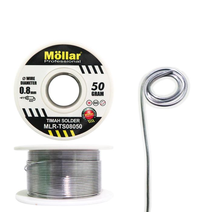 Mollar Timah Solder 50 gram x 0.8 mm MLR-TS08050