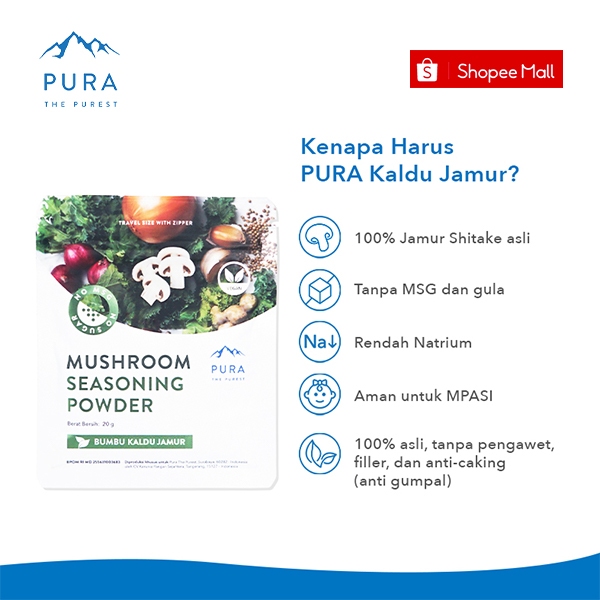 Pura The Purest PURA Mushroom Seasoning Powder