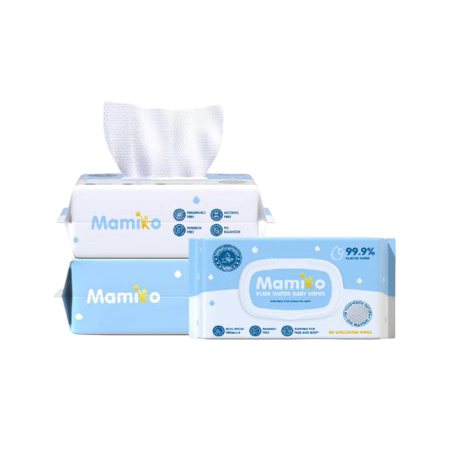 Mamiko Pure Water Baby Wipes