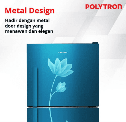 Hartono Istana Teknologi Polytron Kulkas 2 Pintu Metallic 210 Liter PRB 219B