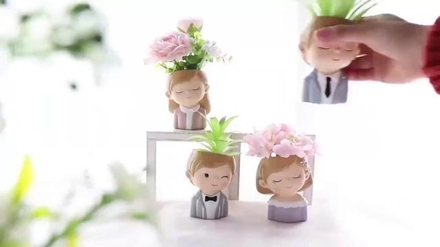 Triple W  Pot Mini Succulent Boy Girl