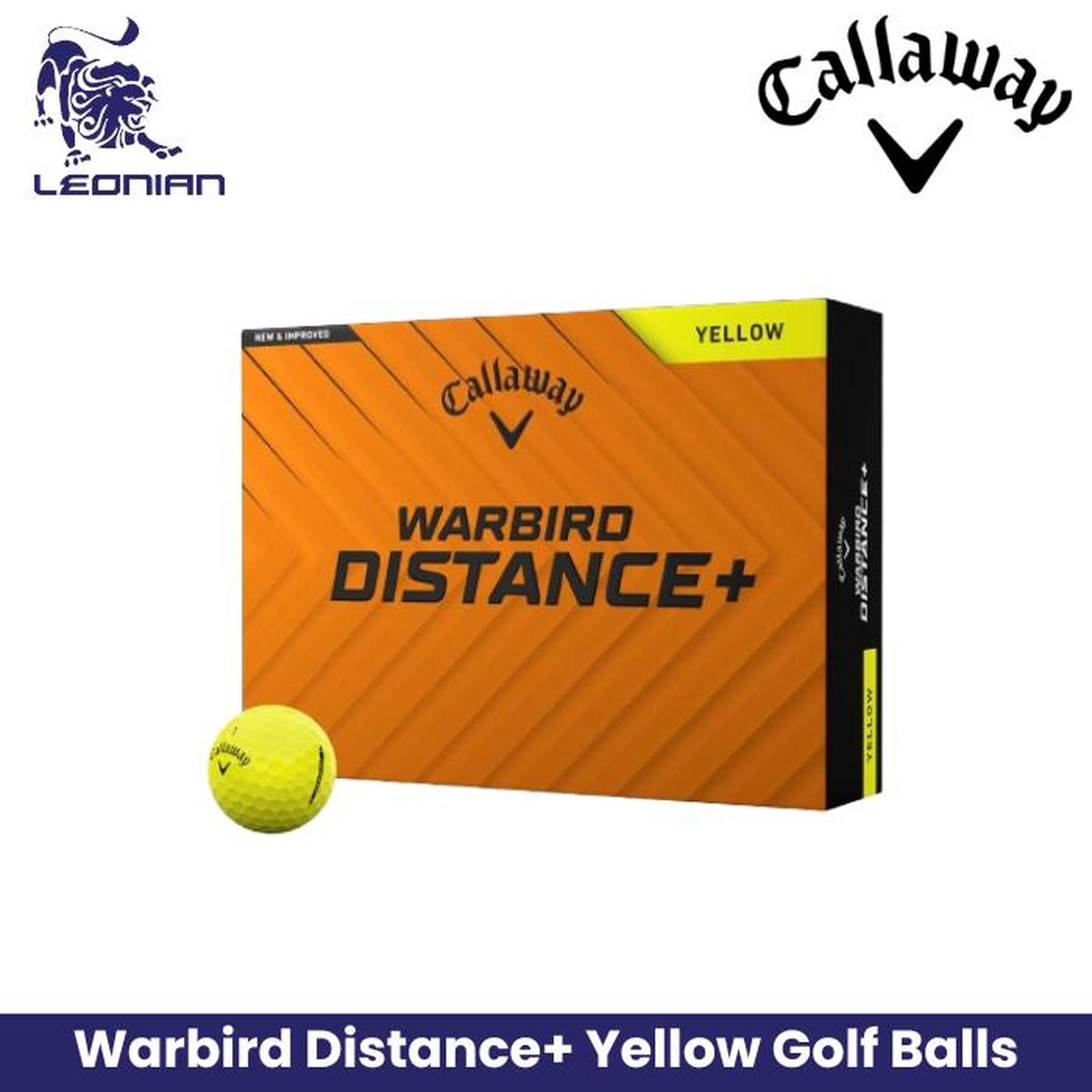 Callaway Bola Golf Warbird Distance+ Yellow