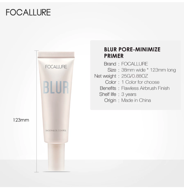 FCL Internasional Indonesia FOCALLURE Blur Pore-Minimizer Primer