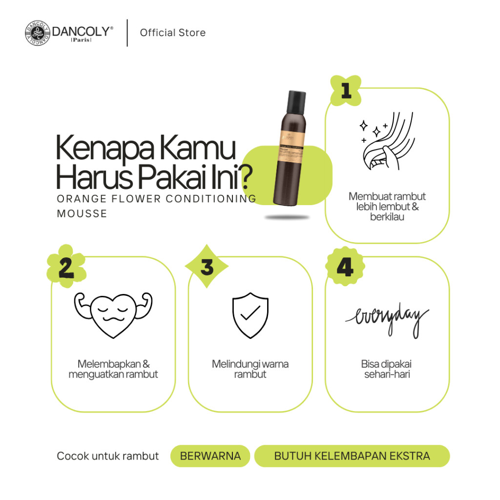 Dancoly Paris Orange Flower Conditioning Mousse 3