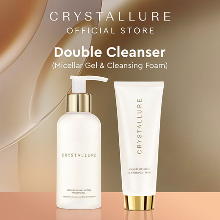 Paragon Technology and Innovation CRYSTALLURE Supreme Double Action Micellar Gel & Moisture Rich Cleansing Foam