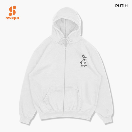  SWEPO Hoodie Zipper Poly Bunny