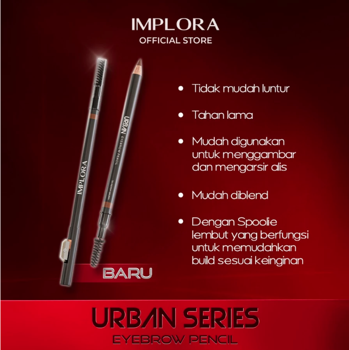 Implora Sukses Abadi Implora Urban Eyebrow Pencil Natural Black