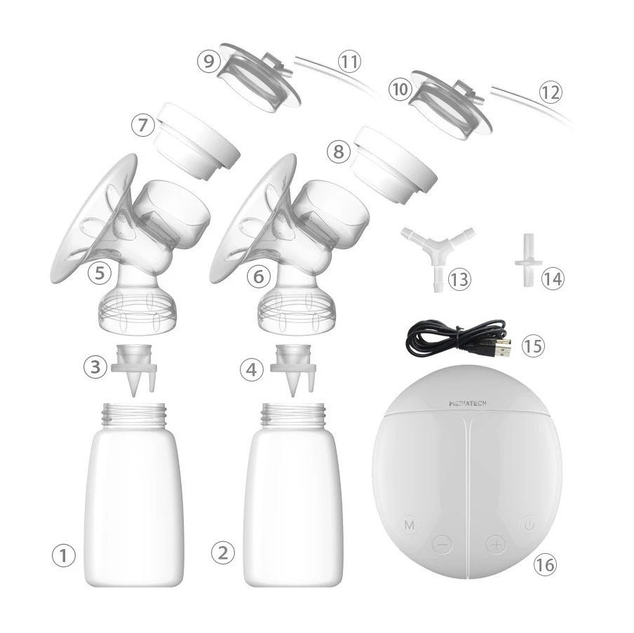 Mediatch Mediatech X Real Bubee Double Pump Electric Breast Pump PA 01E