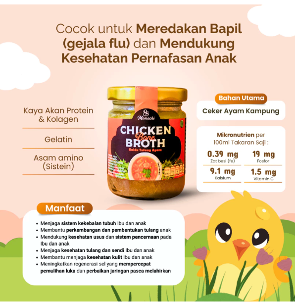 Woluwolu Jaya Food Momachi Chicken Bone Broth (Kaldu Tulang Ayam)