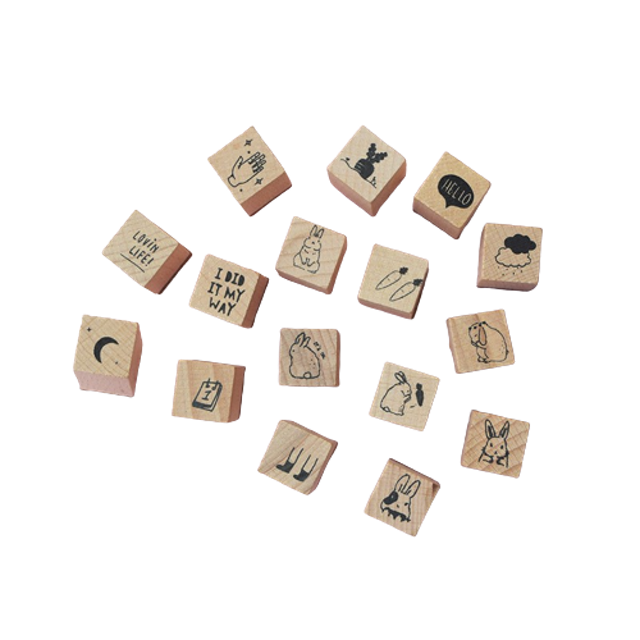 Mini Wood Stamp