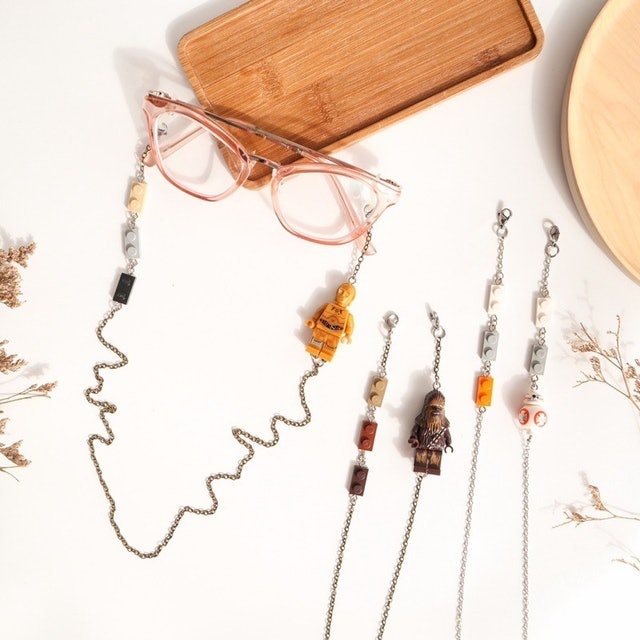  Strap Kacamata dengan Brick LEGO Original & Minifigure 