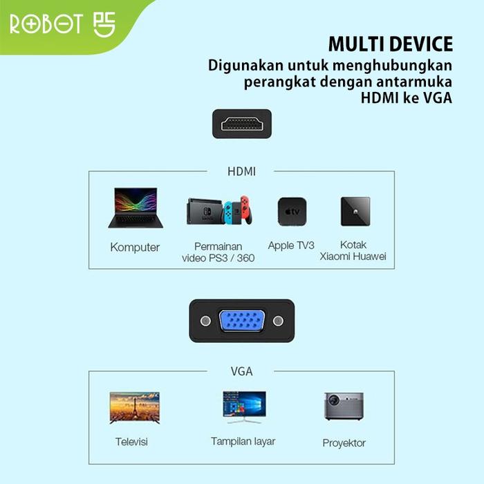  ROBOT HDMI to VGA Adapter RHV10