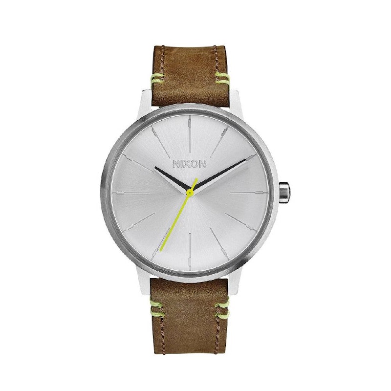Nixon Kensington Leather Brown/Lime 1