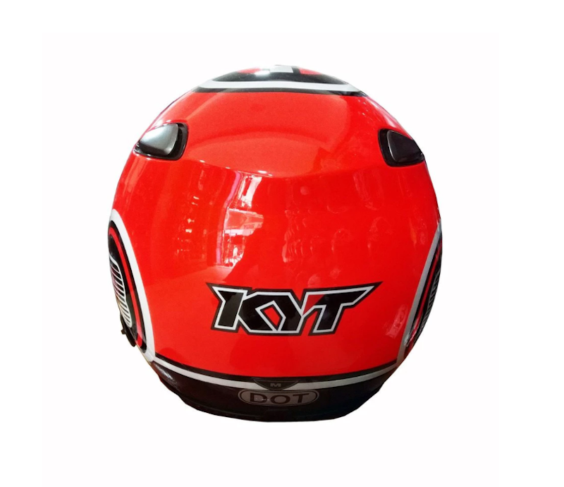 KYT Elsico Superfluo #1 Red/Fluo/Black 4