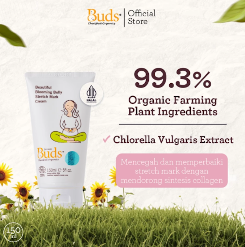 Buds Organics Beautiful Blooming Belly Stretch Mark Cream 2