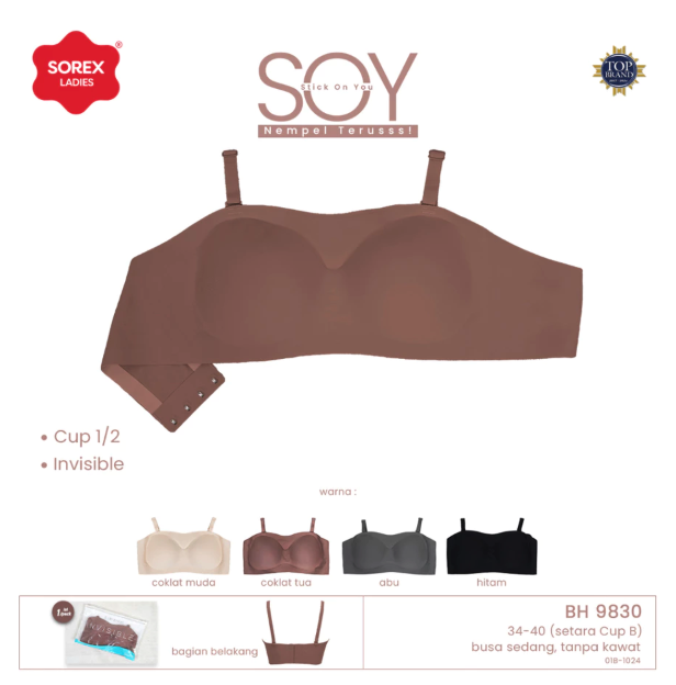Prakarsa Jaya Sentosa Sorex Seamless Strapless SOY Bra (Stick On You) BH 9830