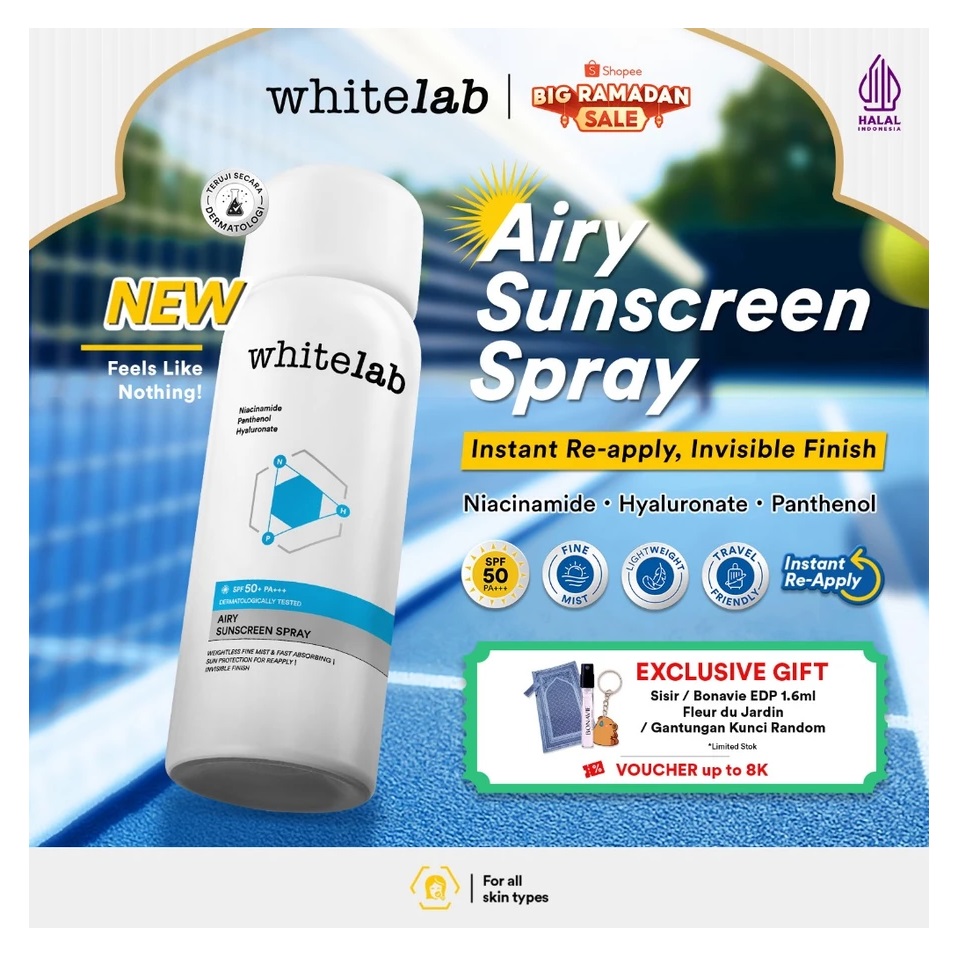 Natura Deca Kosmetika Whitelab Airy Sunscreen Spray SPF 50+ PA+++