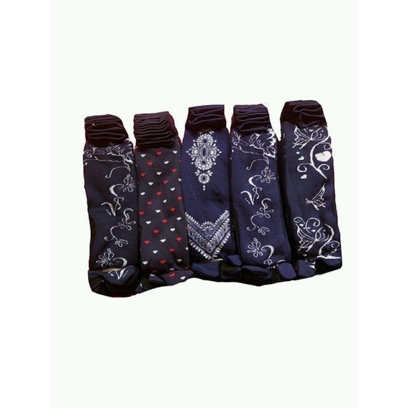 12 Pasang Kaos Kaki Motif Size L 5