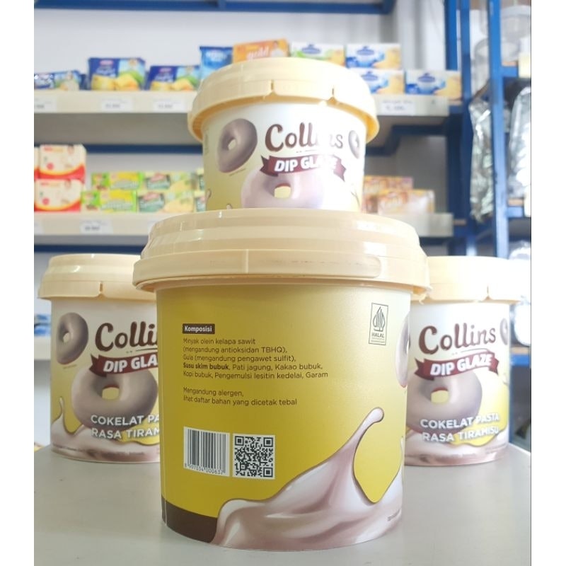 Collins Dip Glaze Cokelat Pasta Rasa Tiramisu 3