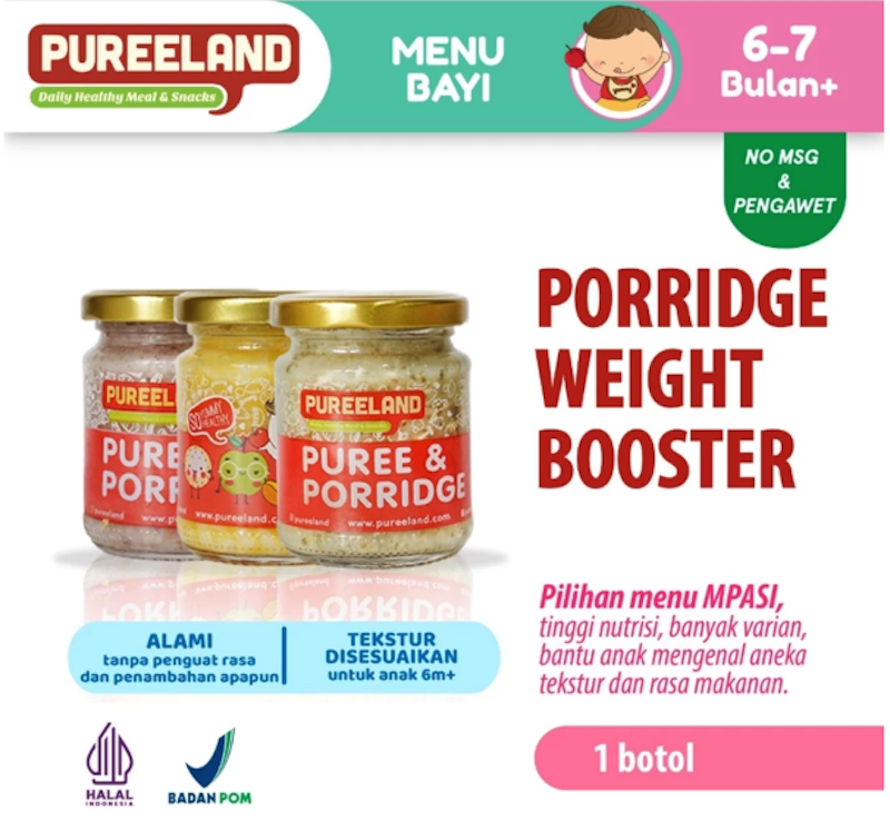 Pureeland Baby Porridge Weight Booster (10-11 bulan) 2