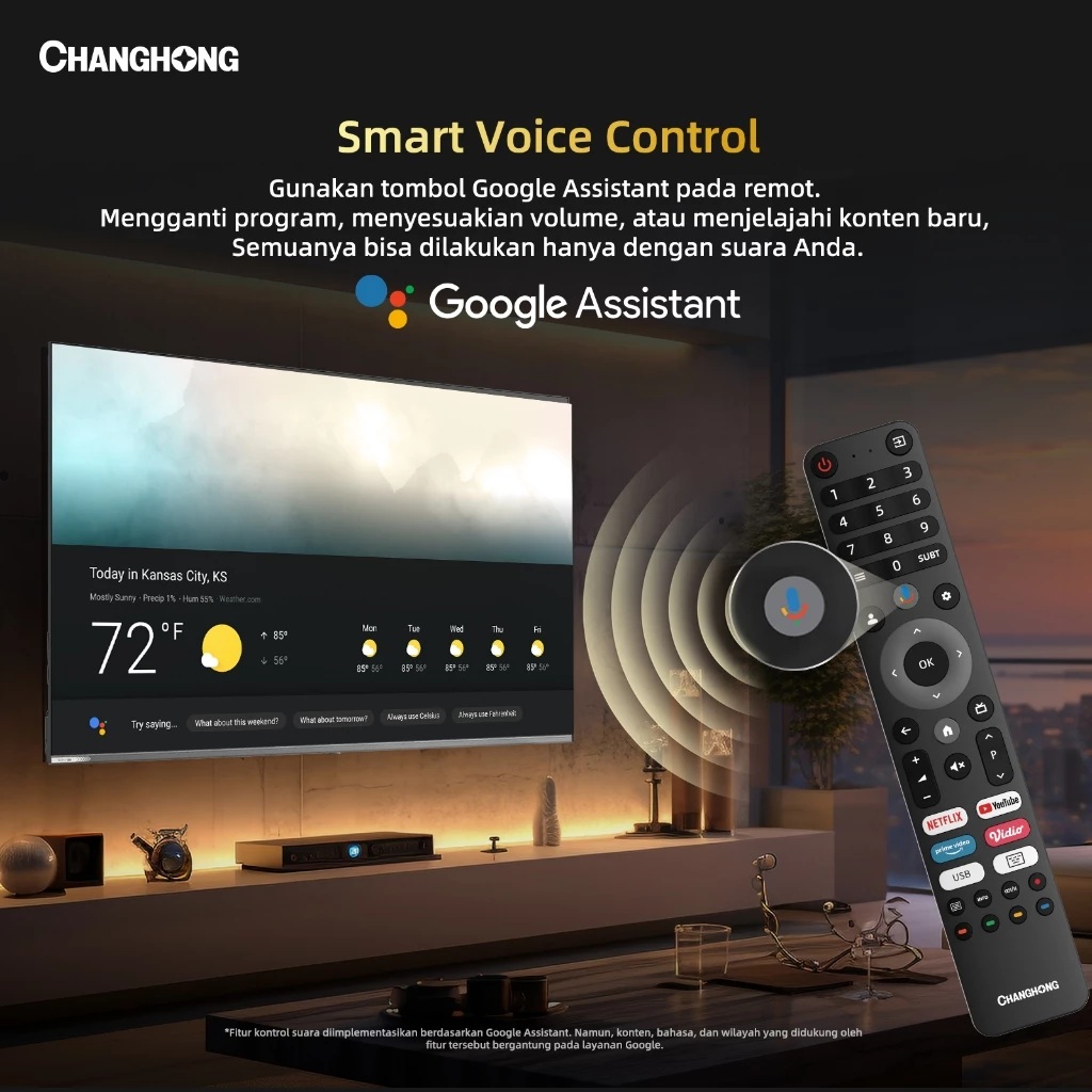 Changhong Electric Indonesia Changhong QD Mini LED TV 4K New Generation M55QN9S1