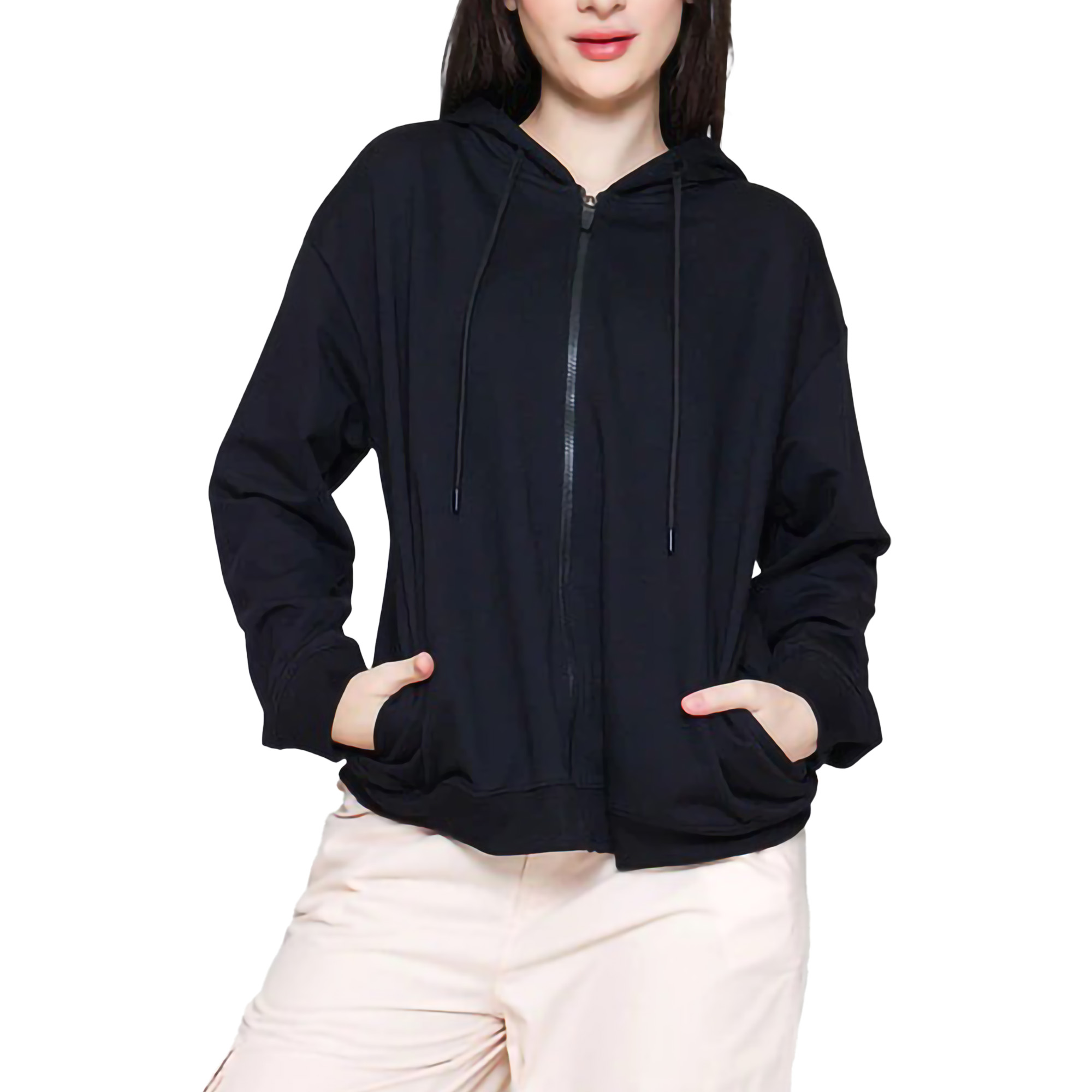 Nevada Solid Basic Baby Terry Jaket Wanita 122919932