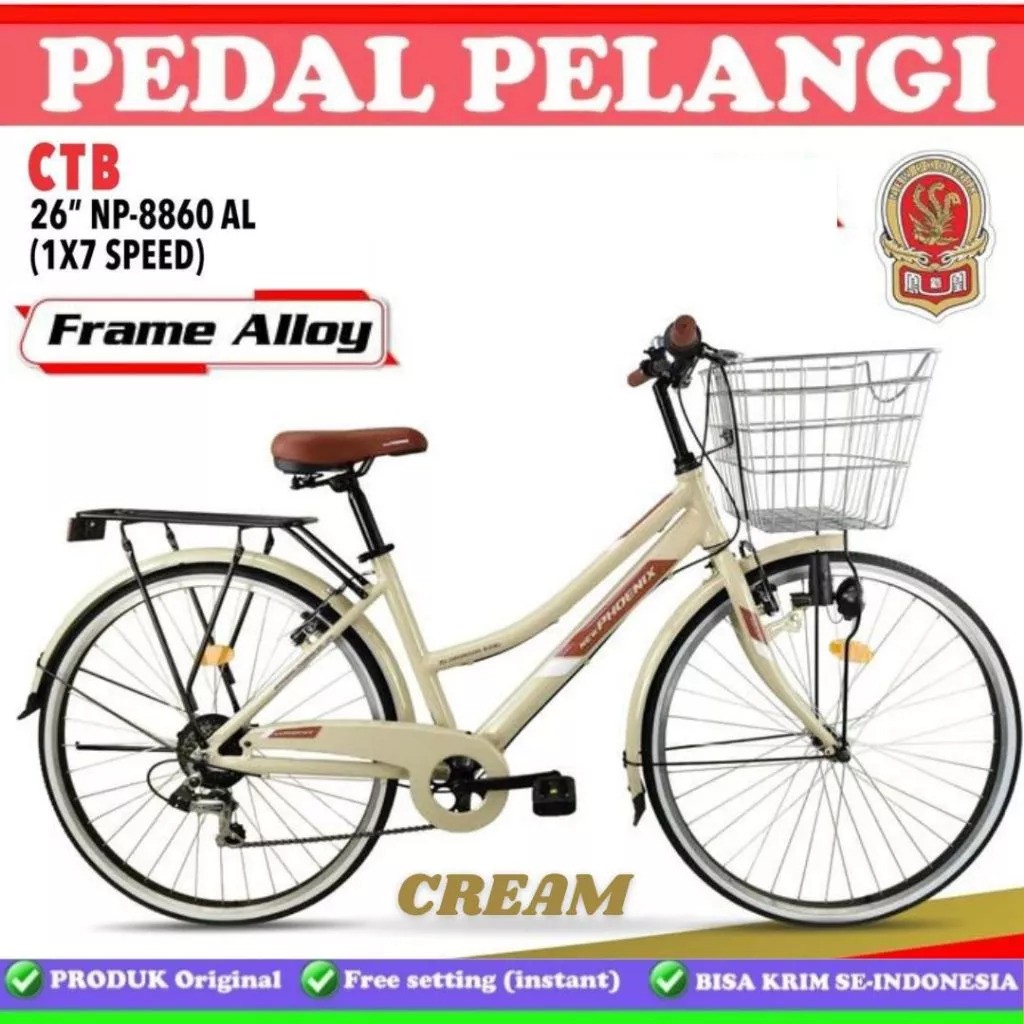 New Phoenix City Bike 26 Inch  NP-8860 AL