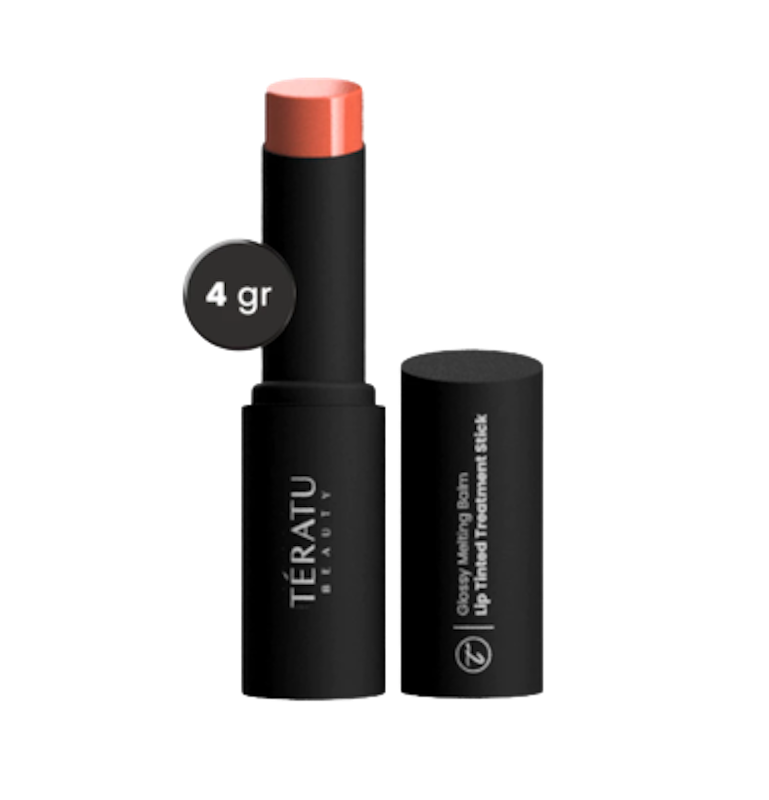Glossy Melting Balm Lip Tinted Treatment Stick 02 Nutty Sand 1