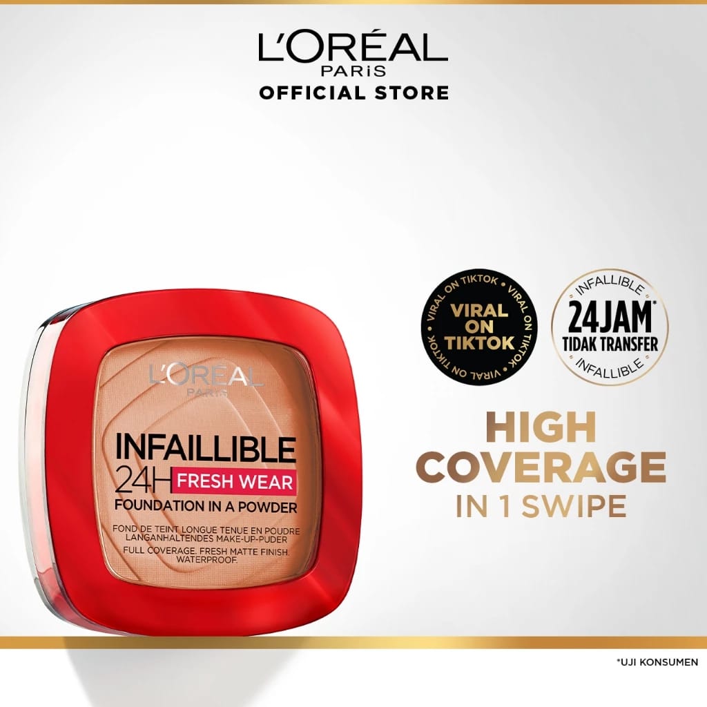 L'Oréal L’Oréal Paris Infallible 24H Fresh Wear Foundation In A Powder 20 Ivory