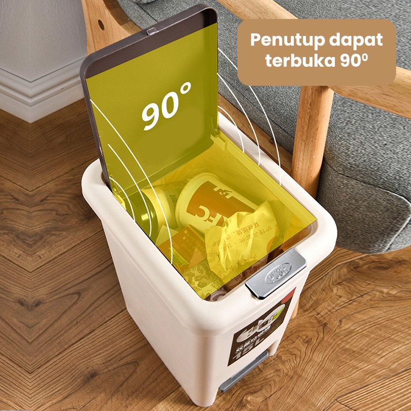 Tempat Sampah Injak 8 L  HSB601