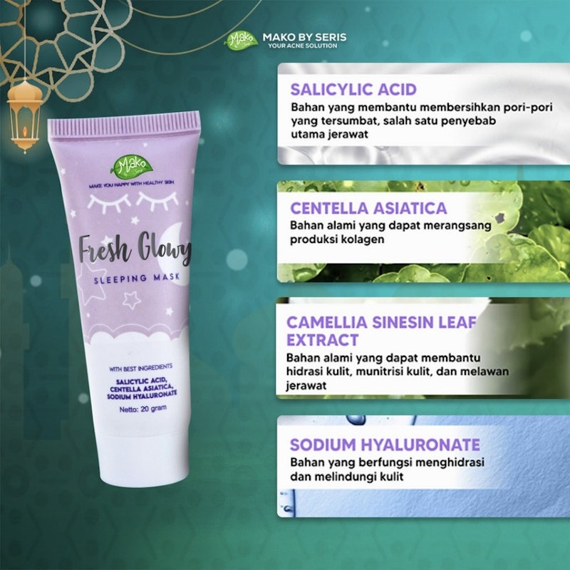 Mako by Seris Fresh Glowy Sleeping Mask 3