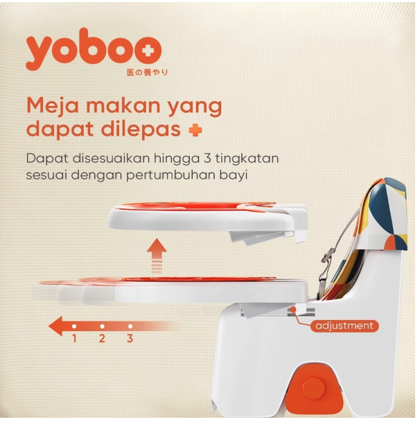  yoboo Adjustable Baby High Chair Portable YB-0073-1 