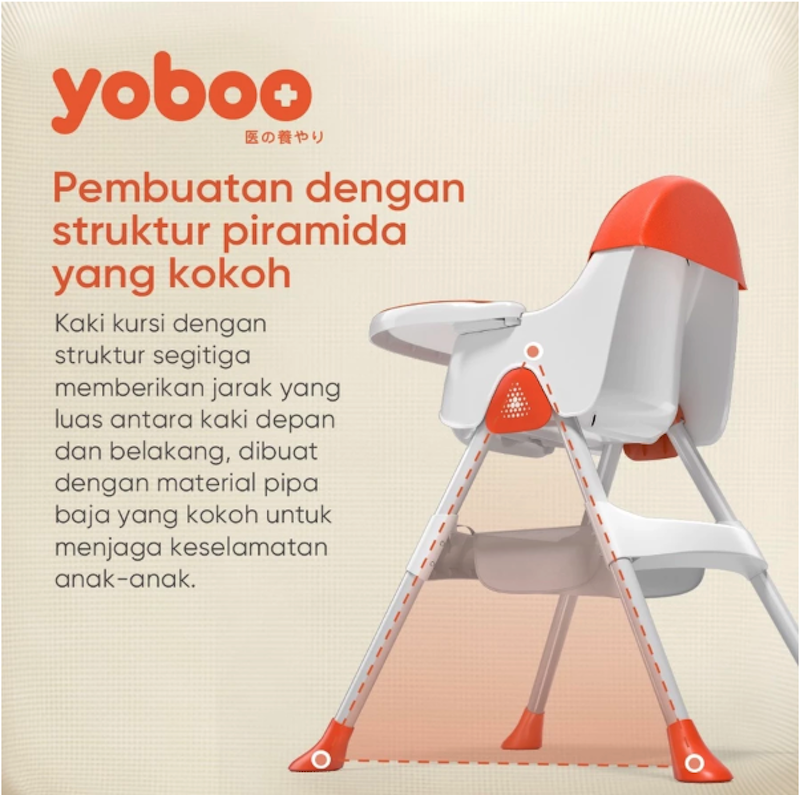 yoboo Adjustable Baby High Chair Portable 4
