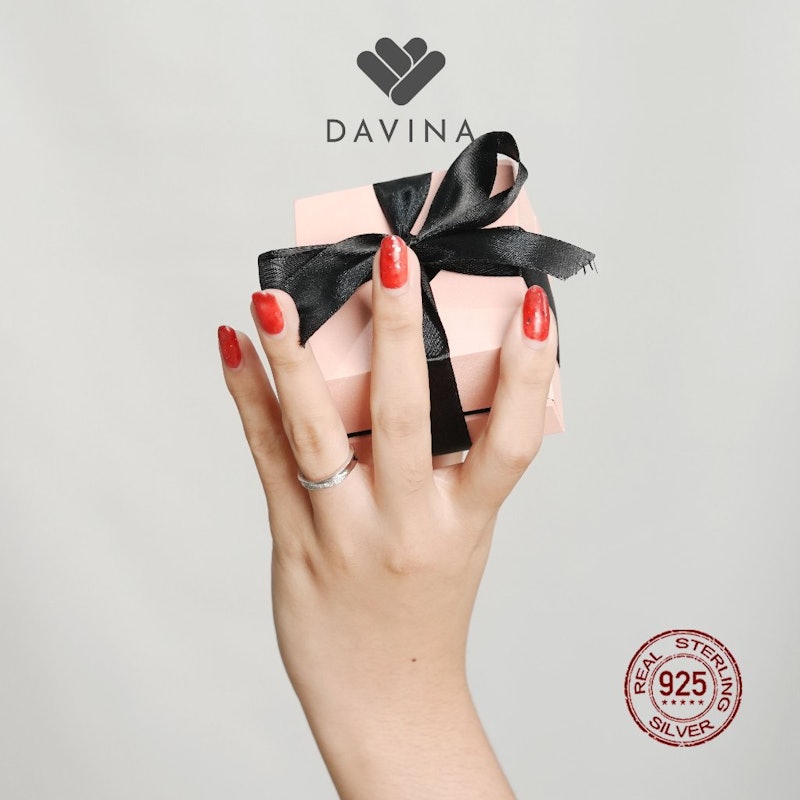 DAVINA Couple Evan Zeline Rings Sterling Silver 925 5
