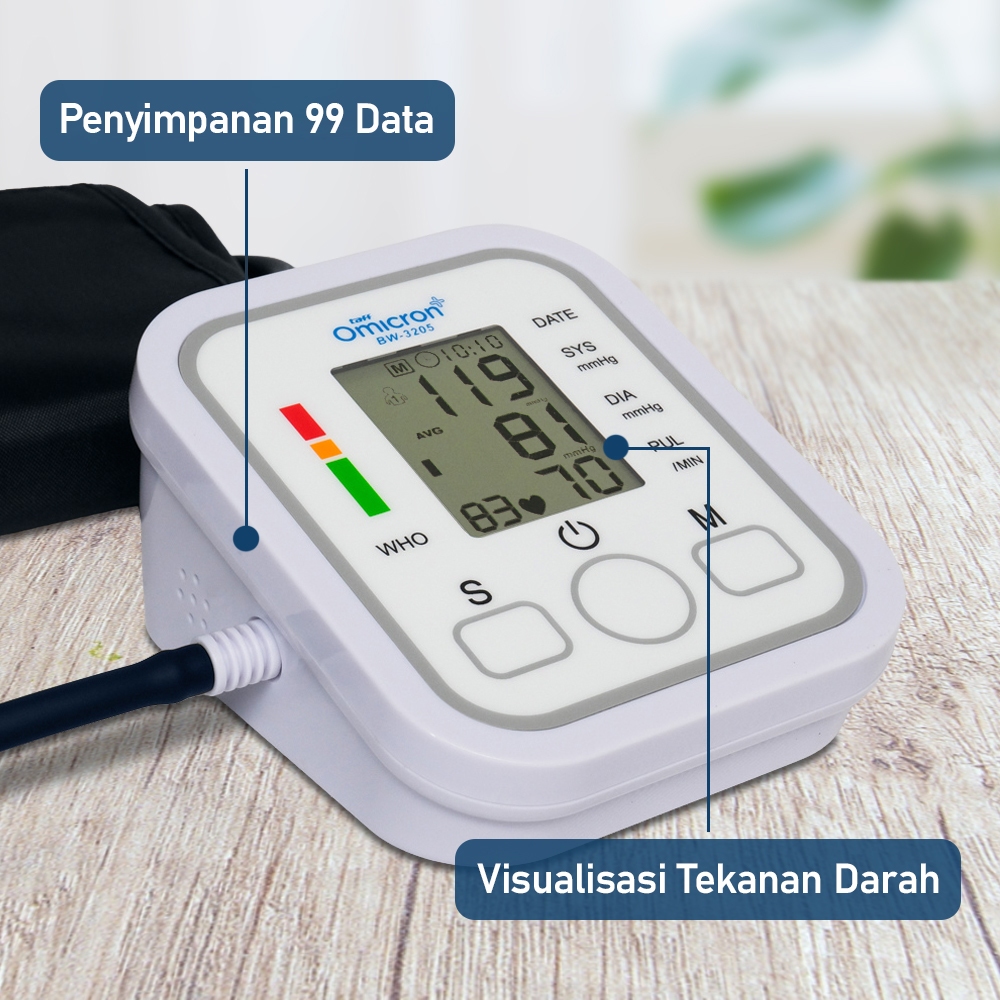 Jakarta Digital Nusantara TaffOmicron Tensimeter Digital  BW-3205