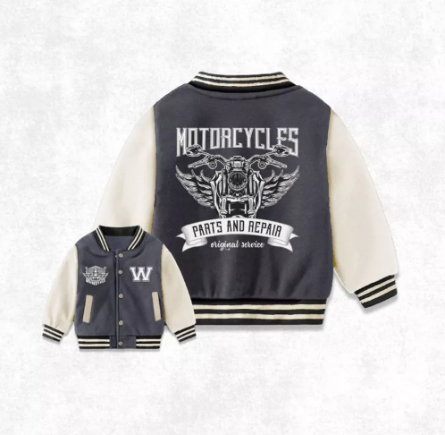 Weego WEEGO Jaket Varsity Anak Tema Motorcycles  K602