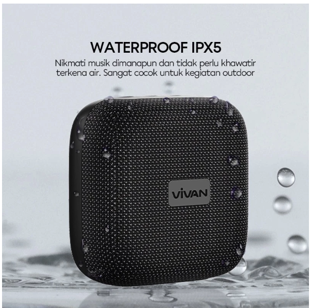 Wook Global Technology VIVAN Waterproof Bluetooth Speaker Mini VS3