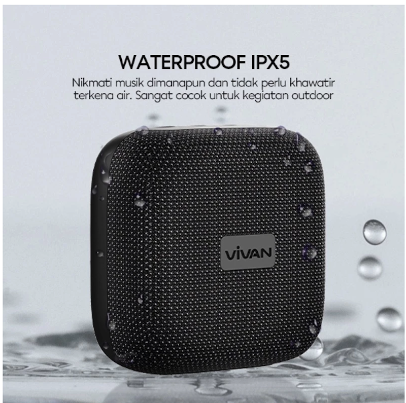 VIVAN Waterproof Bluetooth Speaker Mini 4