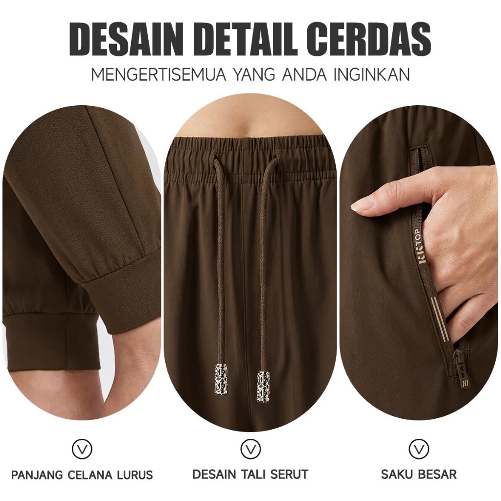 YOUTOP INDONESIA KKTOP Celana Jogger Sport Nylon Lycra 002