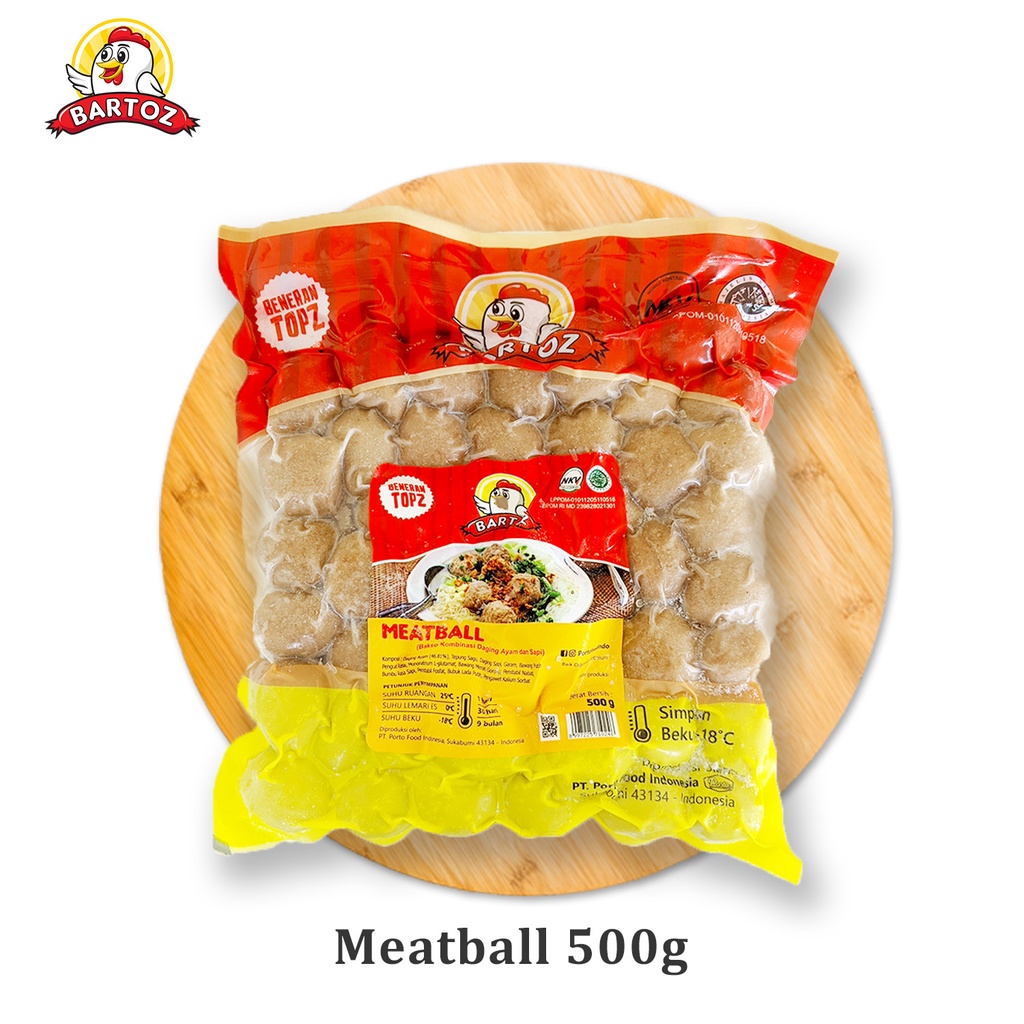 Porto Food Indonesia Bartoz Meatball 500 gram