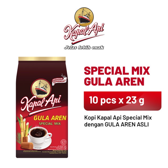 Kapal Api Special Mix Gula Aren (10 sachet x 23 gram) 2