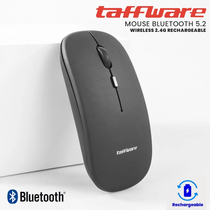 Taffware Wireless Mouse Rechargeable Dual Mode 2