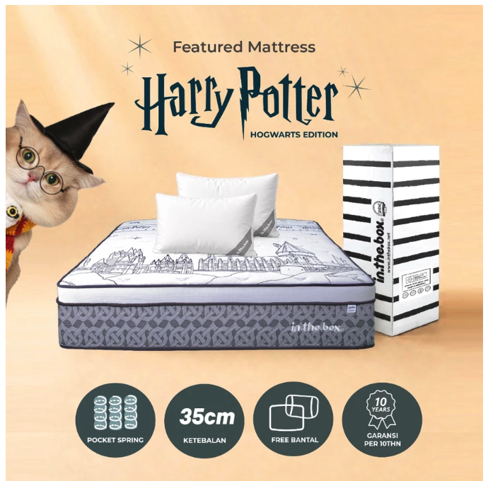 Inthebox Kasur Pocket Spring Harry Potter Hogwarts Edition 5