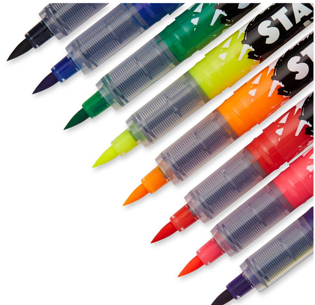 Stained by Sharpie Fabric Markers, Brush Tip